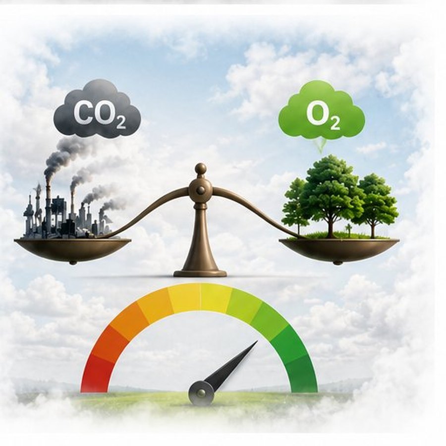 CO₂ vs O₂ — the balance of life