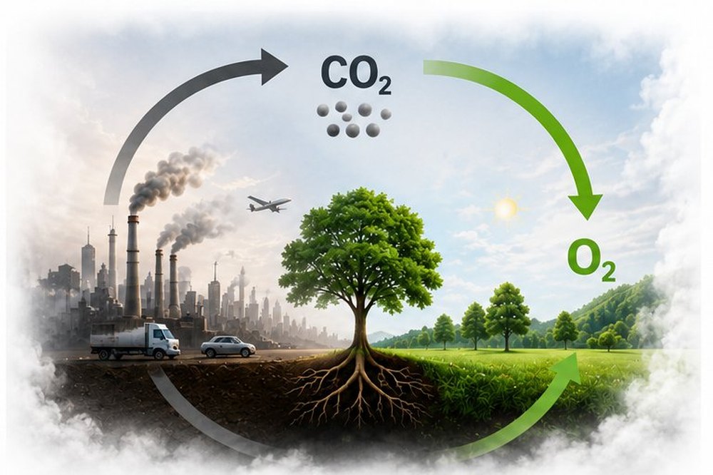 The CO₂ – O₂ cycle